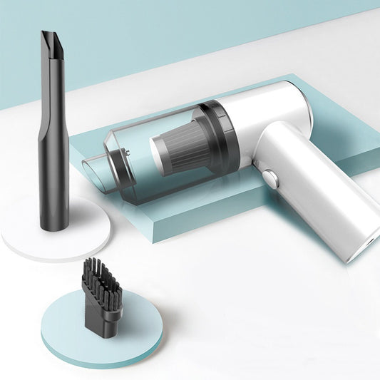 Portable car vacuum cleaner in use — compact and powerful