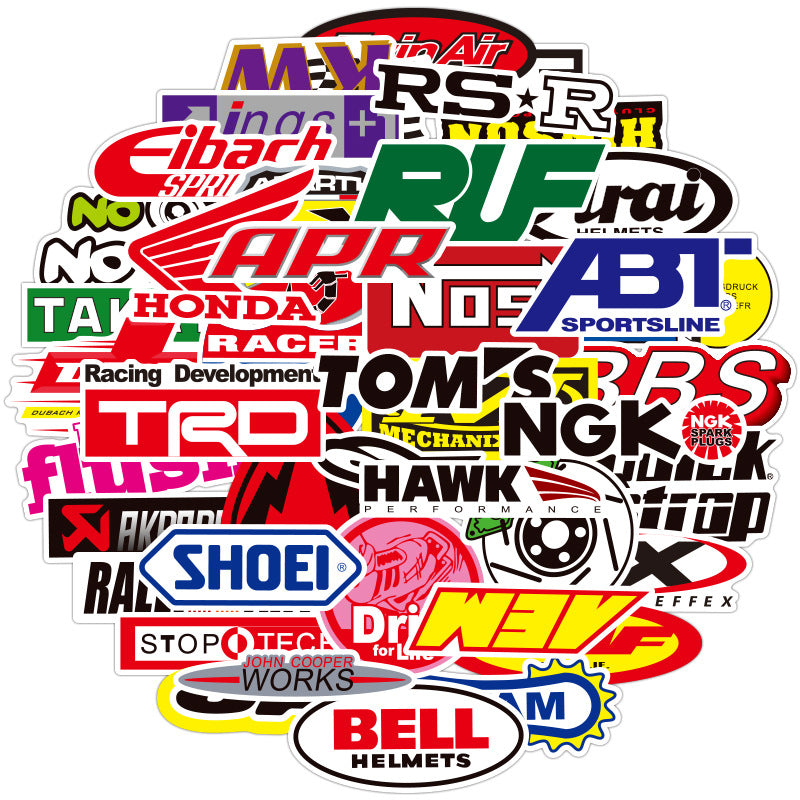 JDM car stickers applied to bumper — Street Style Pack