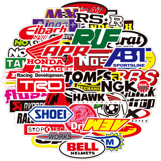 JDM car stickers applied to bumper — Street Style Pack